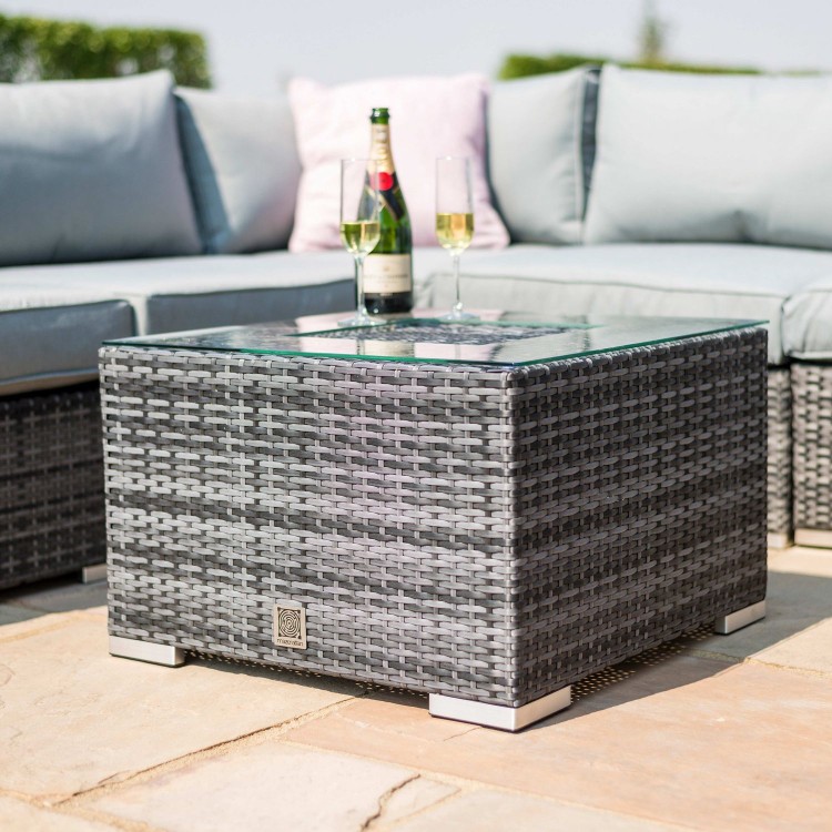Maze rattan london hot sale corner sofa set grey